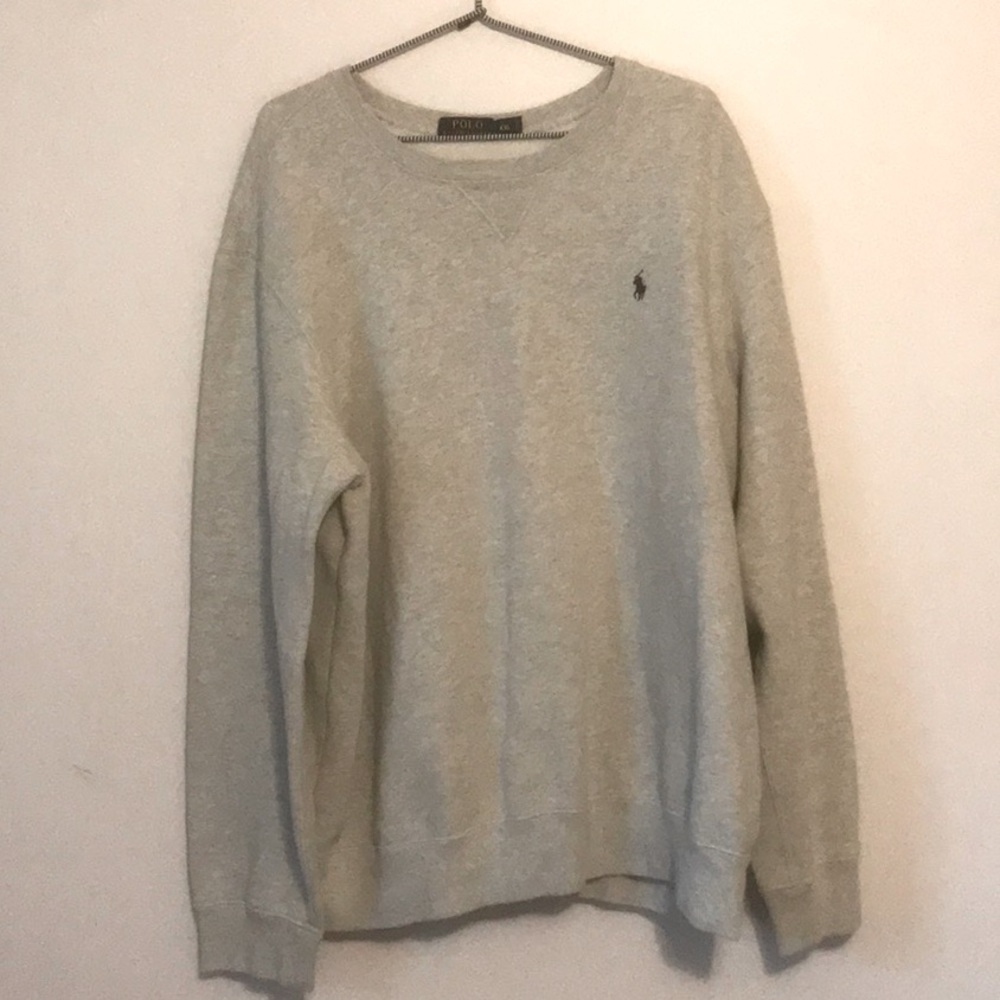 Men’s polo crew neck sweatshirt